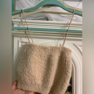 Zara fluffy crop top size Small